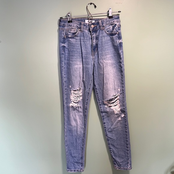 Wax Jean Distressed Skinny Jeans 3/26 - Picture 1 of 3